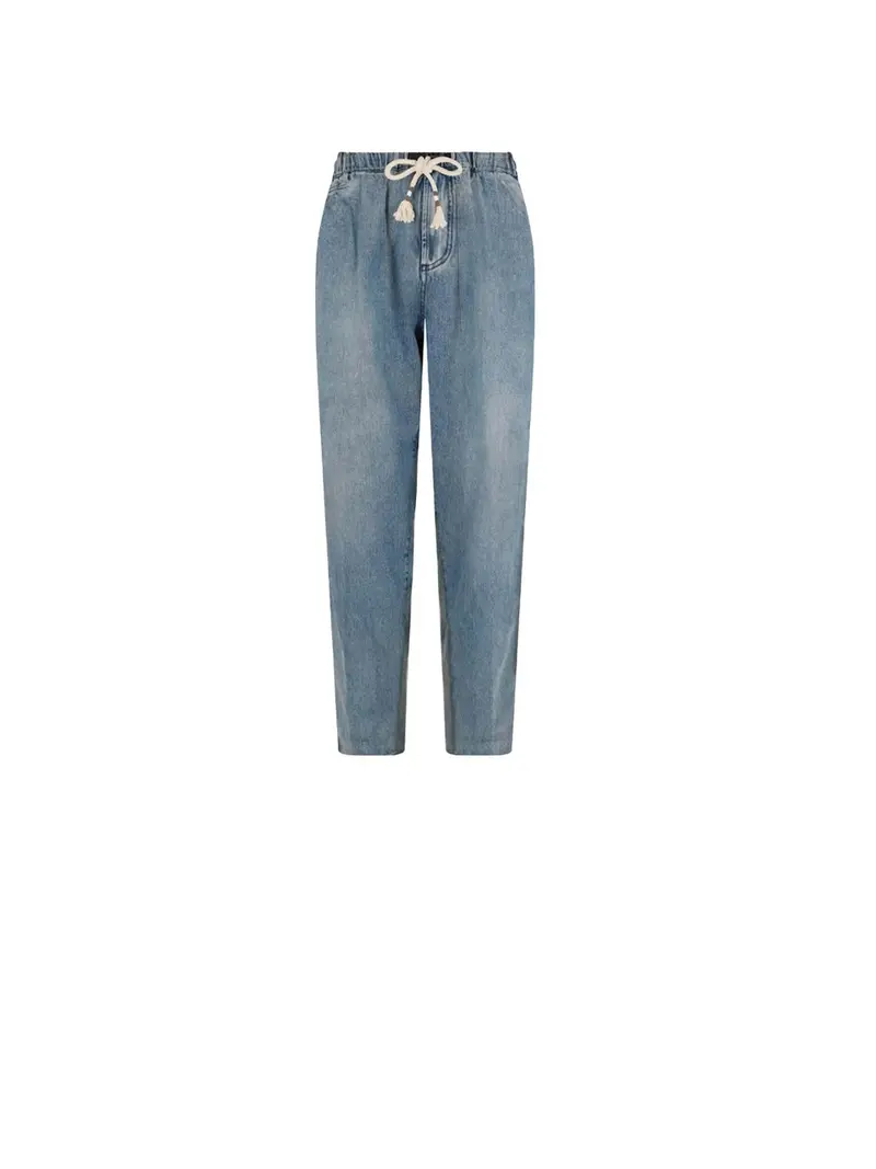 Pants Drawstring Denim Essential - Blue